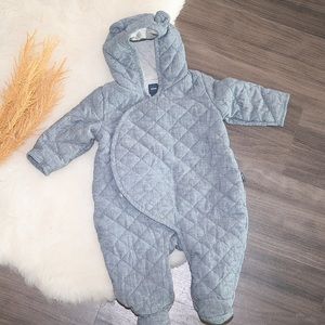 Baby Gap Denim Quilted Snowsuit